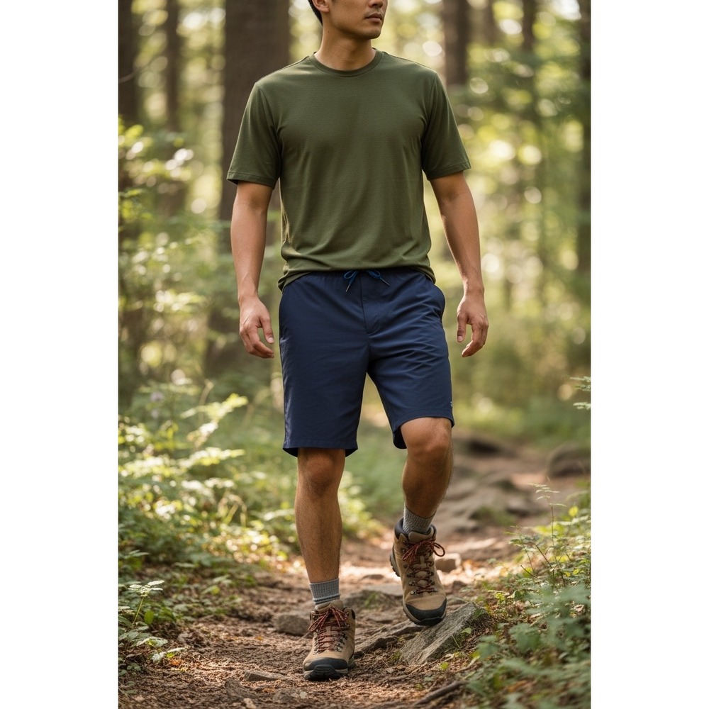 Marmot Mens XXL Navy Blue Elche 8" Inseam‎ Unlined Pull On Shorts NWT